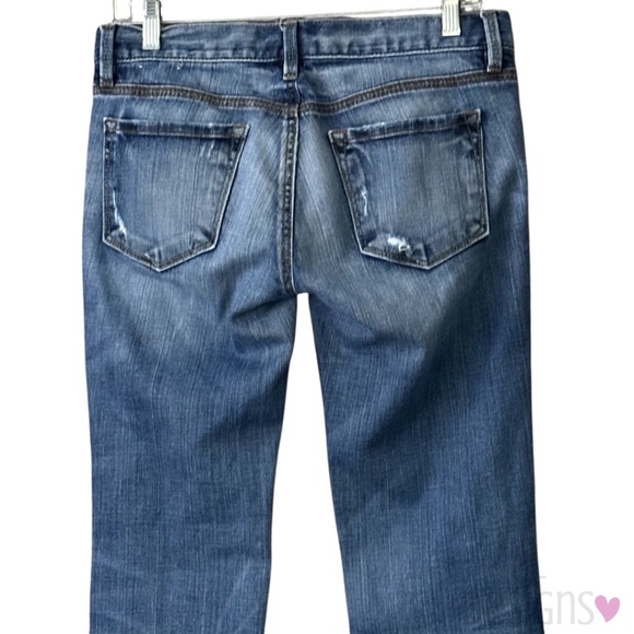 LOFT Modern Slim Jeans Distressed Size 4 - Picture 4 of 6